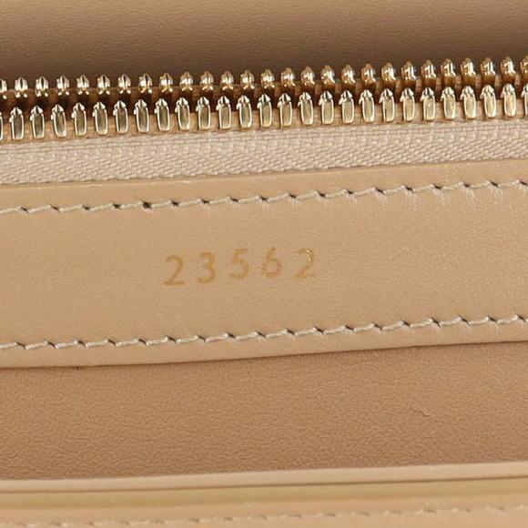 Celine Classic Saise Shoulder Bag CANTA Bej Light Beige Satin Calfskin - Picture 13 of 16